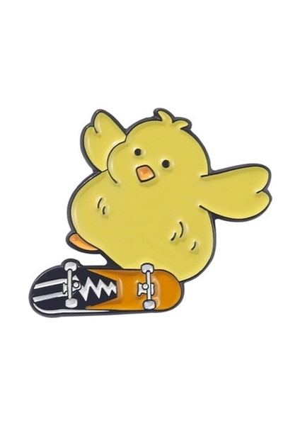 Stil 5 Güzel Hayvan Ördek Emaye Yaka Pin Özel Paten Kaz Ördek Tavuk Broş Sırt Çantası Karikatür Taç Ördek Rozeti Takı Hediye (Yurt Dışından)