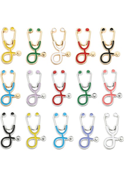 Sırt Çantası Yaka Sıcak Satış Yaratıcı Renkli Broş Doktor Hemşire Stetoskop Emaye Pimleri Tıbbi Denim Ceketler Çanta Takı Düğme Rozetleri Hediyeler (Yurt Dışından) fiyatları