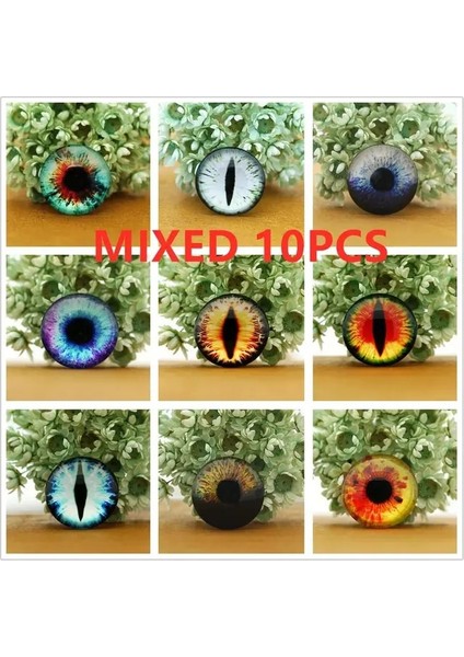 MIXED18 8mm 8MM10MM12MM14MM16MM18MM20MM Yuvarlak Ejderha Kedi Gözü Cabochon Yapmak Bilezik Kolye Kadınlar Için Küpe Pimleri Broş Zanaat Kaynağı (Yurt Dışından)