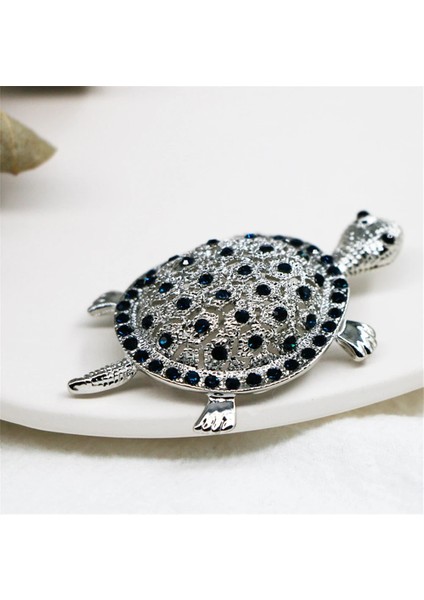 XZ0261-7 1 Parça Şerit Renk Rhinestone Deniz Kaplumbağası Hayvan Broş Pins Kadınlar Için Lüks Tasarımcı Kristal Broş Takı Parti Düğün Hediyeleri (Yurt Dışından)