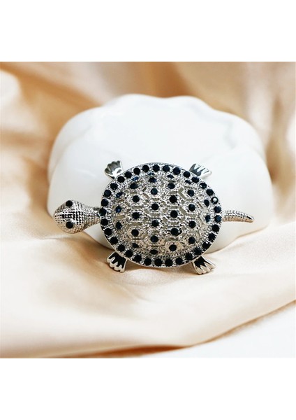 XZ0261-7 1 Parça Şerit Renk Rhinestone Deniz Kaplumbağası Hayvan Broş Pins Kadınlar Için Lüks Tasarımcı Kristal Broş Takı Parti Düğün Hediyeleri (Yurt Dışından)
