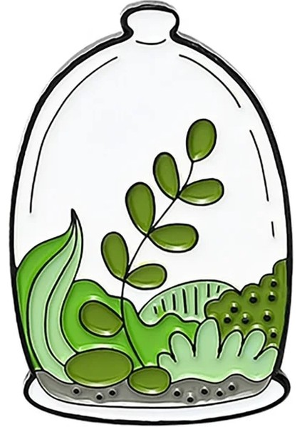 XZ3186 Aloe Vera Kaktüs Pimleri Bitki Broş Emaye Yaka Rozeti (Yurt Dışından)