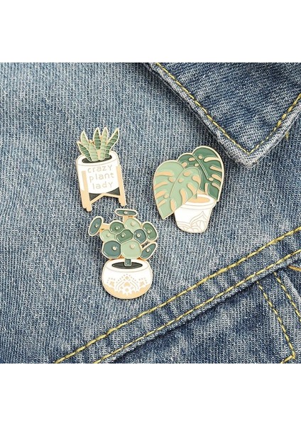 XZ3186 Aloe Vera Kaktüs Pimleri Bitki Broş Emaye Yaka Rozeti (Yurt Dışından) fırsatları