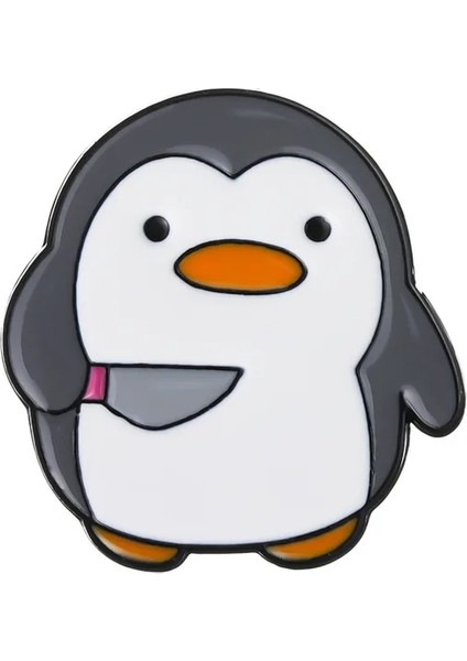 Stil 1 Penguen Hançer Bıçak Emaye Pimleri Sevimli Ördek Rozetleri Metal Yaka Iğnesi Şapka Sırt Çantası Elbise Broş Karikatür Hayvan Figürlü Mücevherat Arkadaşlar Için (Yurt Dışından)