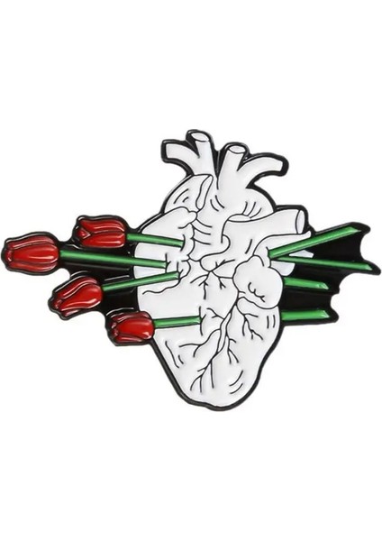 Stil-6 Karikatür Eğlenceli Kalp Modelleme Emaye Broş Okyanus Balina Sprey Çiçek Kelebek Aşk Gözler Çizim Anahtarı Alaşım Rozet Pin Takı (Yurt Dışından)