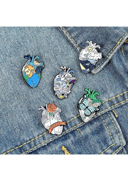 Stil-6 Karikatür Eğlenceli Kalp Modelleme Emaye Broş Okyanus Balina Sprey Çiçek Kelebek Aşk Gözler Çizim Anahtarı Alaşım Rozet Pin Takı (Yurt Dışından) indirimleri