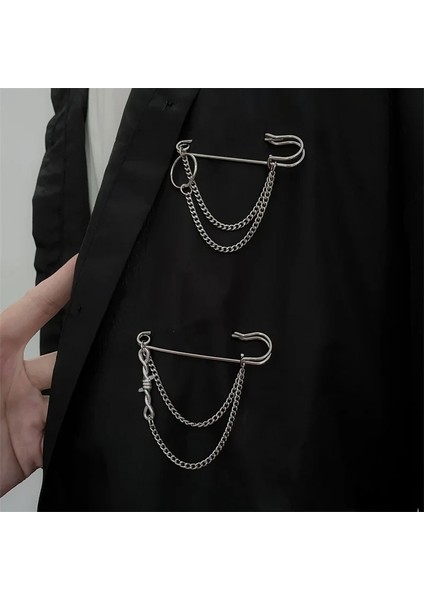 Stil 05 Kore Tarzı Metal Kelebek Zincir Broş Kadın Erkek Takım Elbise Dekorasyon Püskül Zincir Metal Boncuk Pin Kumaş Takı Aksesuarları (Yurt Dışından) modelleri