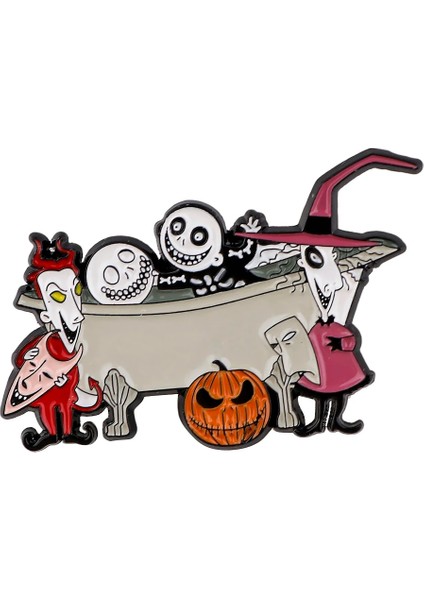 11 1 Noel Öncesi Kabus Emaye Pimleri Yaka Iğnesi Rozetleri Sırt Çantası Aksesuarları Takı Moda Broş Aksesuarları (Yurt Dışından) modelleri