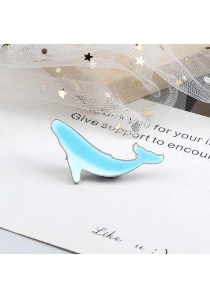 Shark-2 Sevimli Deniz Okyanus Hayvan Emaye Pimleri Karikatür Köpekbalığı Balina Denizanası Deniz Kaplumbağası Broş Çanta Şapka Yaka Pin Rozeti Takı Arkadaşlar Için (Yurt Dışından)