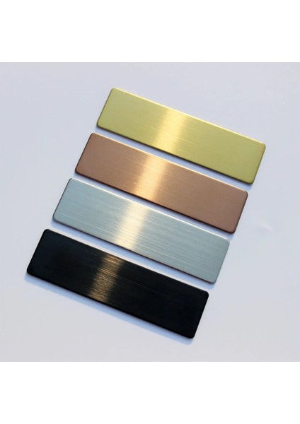 Ayna Gümüş Pin 70X20MM Paslanmaz Çelik Kişiselleştirilmiş Yaka Kartı Tutucu Özel Metal Etiket Lazer Kazınmış Personel Öğrenci Enfermera Kimlik Metinleri Logosu (Yurt Dışından)