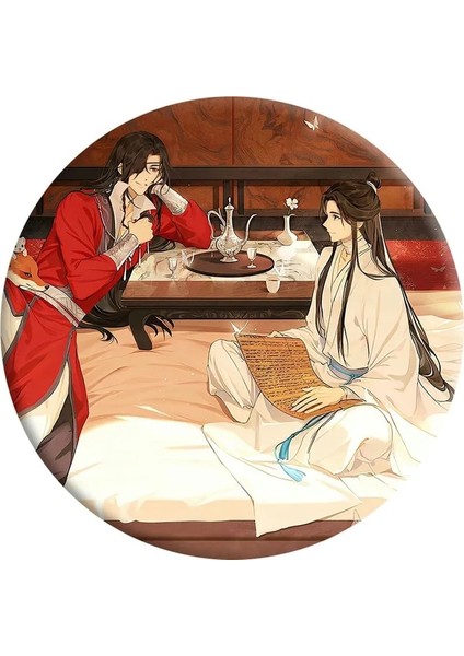 2-7 Cennet Yetkilisinin Nimet Broş Kadın Yuvarlak Broş Erkekler Anime Sevimli Hua Cheng Unisex Pimleri Rozetleri Çanta Trendy Metal Broszka (Yurt Dışından)