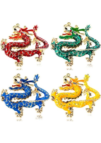 Bl 1 Adet Moda Emaye Ejderha Broş Pin Kadınlar Için Unisex 4 Renkli Gurur Ejderha Parti Rahat Broş Pin Hediyeler (Yurt Dışından)