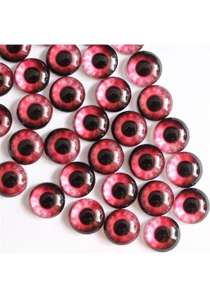 Renk 4 Onebeading 8mm Ejderha Gözler Yuvarlak Cam Cabochon Flatback Fotoğraf Takı Bulma Cameo Kolye Ayarı Çiftler Halinde 50 Adet/grup K05363 (Yurt Dışından)