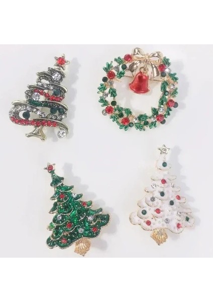 Stil 5 Noel Ağacı Yeni Yıl Karikatür Sevimli Küçük Hediye Ceket Çanta Aksesuarları Yağ Damlası Göğüs Pimleri Takı Pimleri Noel Hediyesi Sürpriz (Yurt Dışından) fiyatları
