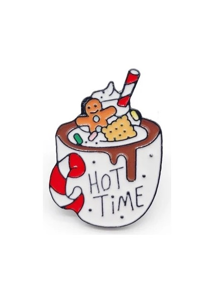 Stil-1 Karikatür Noel Hediyesi Ağacı Araba Fincan Çorap Kahve Emaye Broş Alaşım Rozet Denim Elbise Sırt Çantası Pin Sevimli Tatlı Kadın Takı (Yurt Dışından)