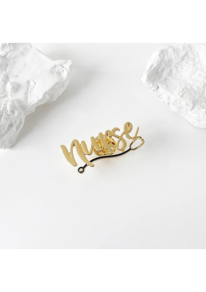 A3-P222-S Hanreshe Tıbbi Hemşire Kelime Pin Stetoskop Yaratıcı Yaka Sırt Çantası Şapka Rozeti Broş Tıp Takı Doktor Hemşire Için (Yurt Dışından) indirimleri