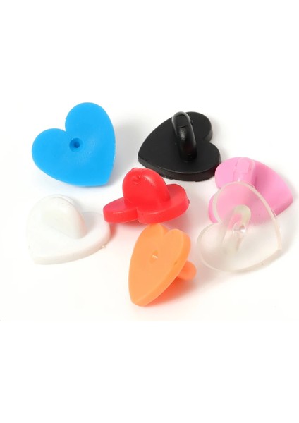 Gunblack Pimleri 50 Adet Kauçuk/metal Pin Arkaları Kalp Broş Toka Düğme Klipsler Kadınlar Için Diy Yaka Toka Aksesuarları Takı Yapımı Bulguları (Yurt Dışından) modelleri