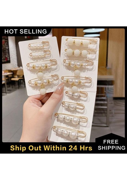 15-3 Adet Moda Kristal Bel Toka Sabit Kayış Charm Emniyet Pimi Broş Anti Güz Kazak Hırka Klip Zincir Inciler Broş Takı (Yurt Dışından) fiyatları