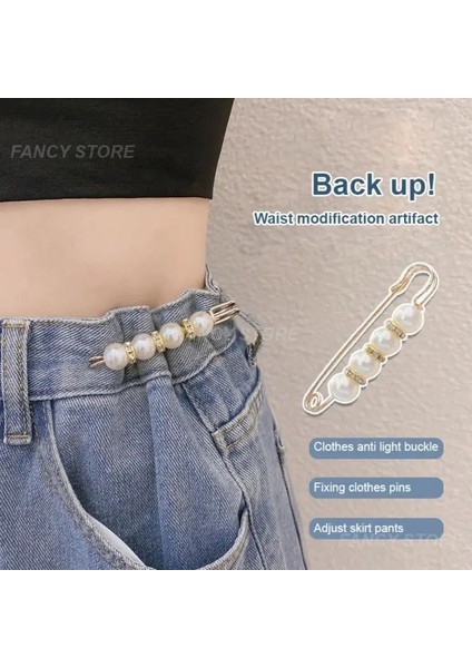 15-3 Adet Moda Kristal Bel Toka Sabit Kayış Charm Emniyet Pimi Broş Anti Güz Kazak Hırka Klip Zincir Inciler Broş Takı (Yurt Dışından) modelleri