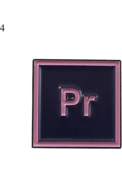 Stil 4 Yaratıcı Emaye Pin Tasarım Yazılımı Ps Ai Lr Ae Pr Photoshop Serin Yaka Iğnesi Komik Rozetler Arkadaş Hediye Takı Moda Broşlar (Yurt Dışından)