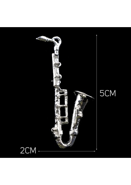 16 Saksafon Gitar Broş Müzik Notu Mini Yaka Pin Erkek Kadın Takım Elbise Şal Şık Takı Gömlek Yaka Pin Parti Günlük Aksesuar Hediye (Yurt Dışından)