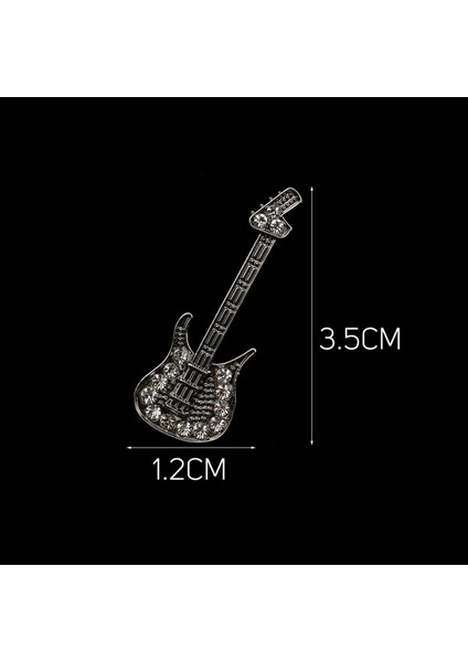 16 Saksafon Gitar Broş Müzik Notu Mini Yaka Pin Erkek Kadın Takım Elbise Şal Şık Takı Gömlek Yaka Pin Parti Günlük Aksesuar Hediye (Yurt Dışından)