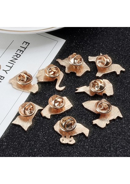 Tavşan 1 Moda Origami Vinç Tavşan Penguen Fil Kedi Kaz Balina At Broş Renkli Ekleme Hayvan Emaye Pimleri Rozetleri Takı (Yurt Dışından) fırsatları