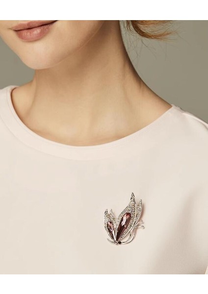 09 Lüks Mor Kristal Kelebek Taklidi Broş Pins Moda Elbise Aksesuarı Kadın Korsaj Kıyafet Takı Hediye (Yurt Dışından) fırsatları