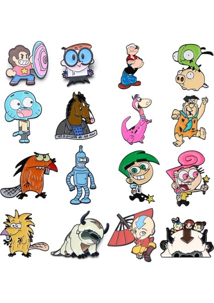 Stil 9 1 Sihirli Hikaye Karikatür Metal Emaye Pimleri ve Broşlar Moda Yaka Pin Sırt Çantaları Rozetleri Çocuk Hediyeler (Yurt Dışından) fiyatları