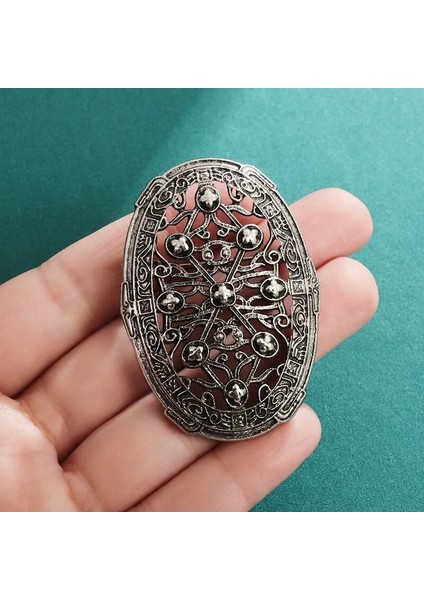 AL20890-GÜMÜŞ Iskandinav Broş Muska Fibula Broş Isveç Iskandinav Brosch Takı Muska (Yurt Dışından)