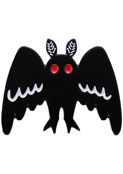 XZ8420 Mothman Karikatür Emaye Pin Siyah Punk Gotik Hayvan Güve Broş Yaka Pin Şapka Elbise Sırt Çantası Rozeti Takı Pin Arkadaşa Hediye (Yurt Dışından)