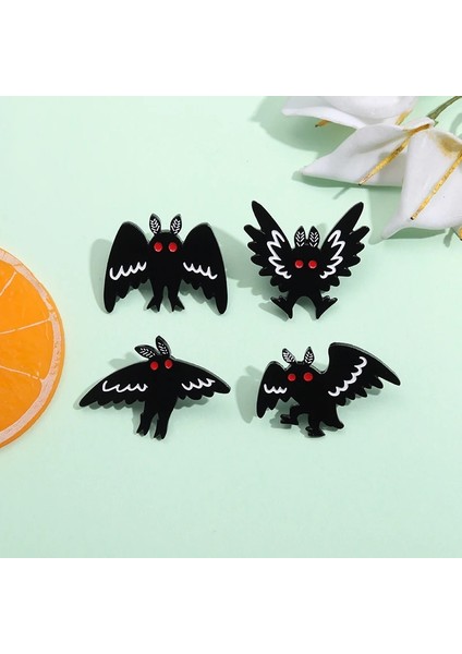 XZ8420 Mothman Karikatür Emaye Pin Siyah Punk Gotik Hayvan Güve Broş Yaka Pin Şapka Elbise Sırt Çantası Rozeti Takı Pin Arkadaşa Hediye (Yurt Dışından) fiyatları