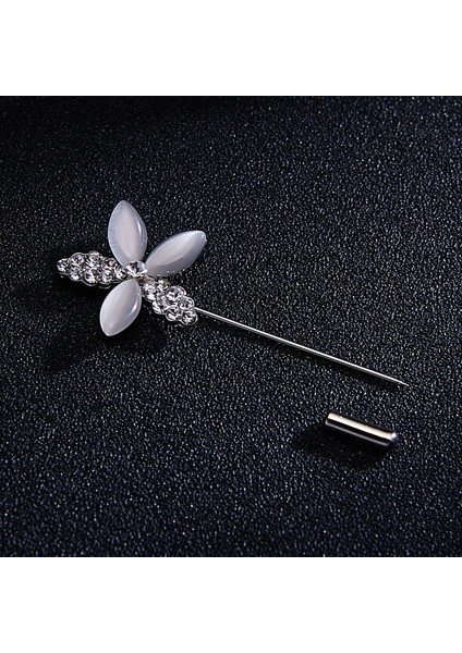 BC18Y0303 Trendy Vintage Opal Kristal Rhinestone Çiçek Uzun Iğne Broş Kadınlar Için Düğün Ziyafet Takı Kız Arkadaşı Için Hediye (Yurt Dışından) modelleri