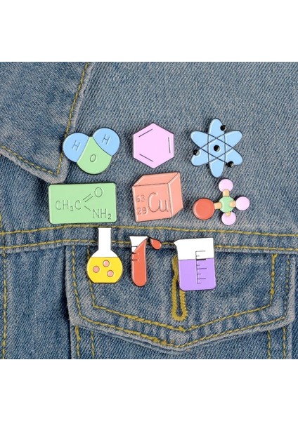22 Bilim Emaye Pin Test Tüpü Dna Moleküler Denklem Deney Fare Metal Rozet Punk Takı Hediye Yaratıcı Bilim Yaka Broş (Yurt Dışından) indirimleri
