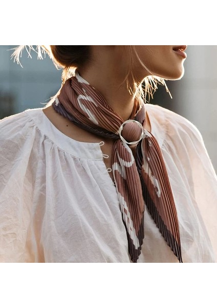 Altın 4 cm Ipek Eşarp Halka Klipsi T-Shirt Kravat Sarma Tutucu Broş Kadın Atkılar Toka Bel Toka Moda Metal Halka Gömlek Giyim Dekor (Yurt Dışından) indirimleri