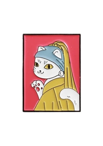 C114 Moda Fırça Boya Metal Emaye Broş Yaratıcı Karikatür Çizim Tahtasında Rozet Pin Sevimli Glamour Ressam Sanat Ham Yaka Takı Hediye (Yurt Dışından)