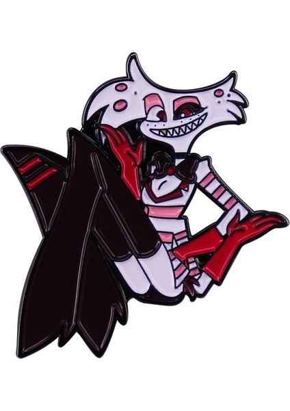 Stil 7 Anime Hazbinhotel Alastor Emaye Pimleri Kötü Adam Otel Helluva Bosss Karikatür Metal Broş Rozeti Mücevherat Sırt Çantası Aksesuarı Hediyeler (Yurt Dışından) modelleri