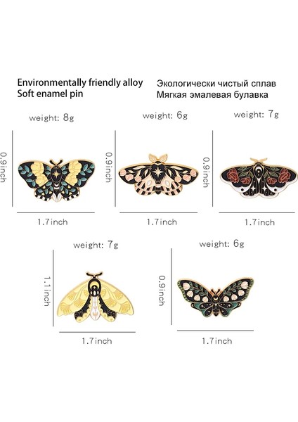 Stil 16 Kelebek Emaye Pin Güve Zamir Böcek Hayvan Rozetleri Punk Güzel Broş Cadılar Bayramı Kadınlar Için Goth Cadı Takı Yaka Hediyeler (Yurt Dışından) fırsatları
