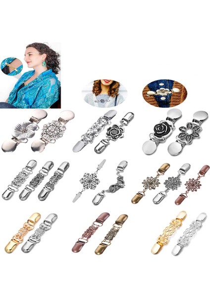 08 Retro Broş Klip Kadın Retro Vintage Hırka Ördek Klip Pin Kazak Şal Bluz Yaka Kazak Eşarp Toka Broş Pin Takı (Yurt Dışından) fırsatları