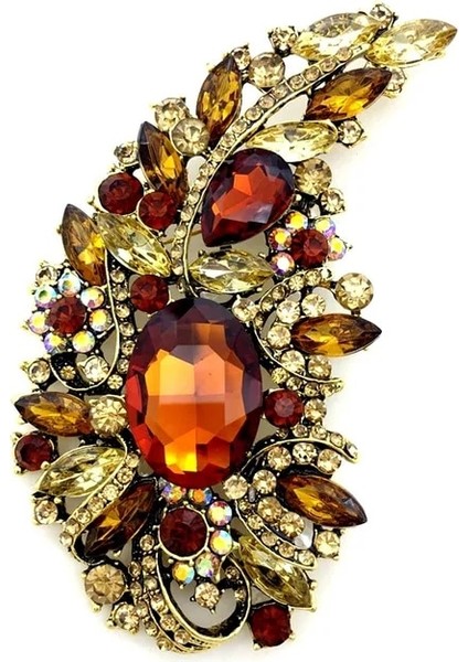 Stil 11 Skeds Lüks Kadın Parlak Büyük Rhinestone Düz Renk Broşlar Iğneler Nefis Kristal Parti Ziyafet Takı Rozetleri Bayan (Yurt Dışından)