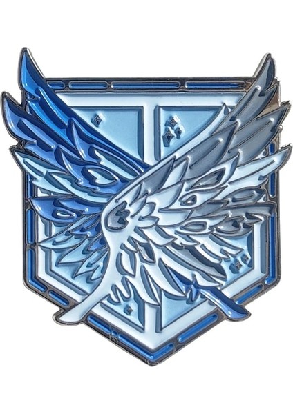 Titan Eren Yeager Shingeki No Kyojin Emaye Pin Yaka Broş Metal Rozet Takı Aksesuarı (Yurt Dışından)