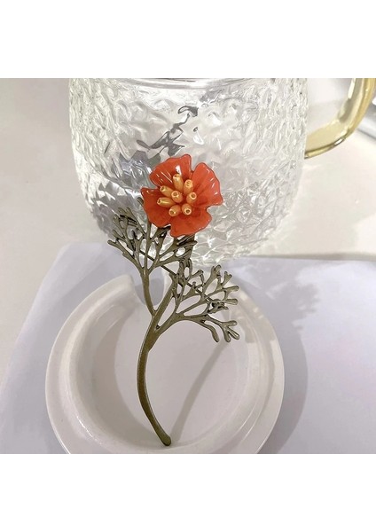 14 Vintage Emaye Yeşil Bitki Inciler Pin Ağacı Lotus Yaprağı Yabanmersini Kiraz Çiçek Bambu Broş Kadınlar Takı Hediye Için (Yurt Dışından) fırsatları