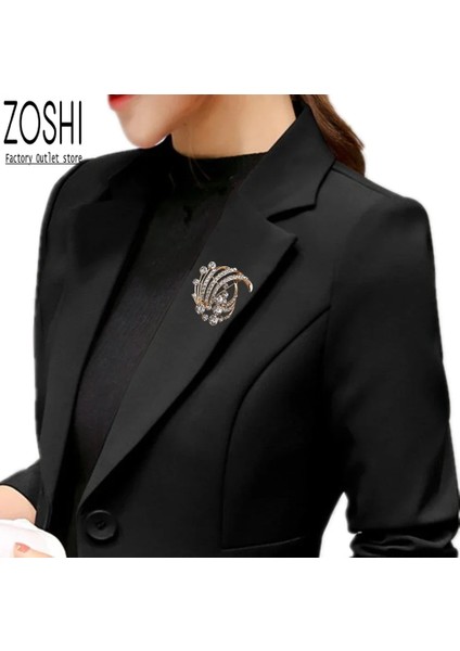 XZ048 Rhinestone Ayar Kanatları Kadınlar Için Altın Kaplama Broş Pins Erkekler Için Takım Elbise Ceket Dekor Pimleri Yılbaşı Hediyeleri Yeni Yıl (Yurt Dışından)