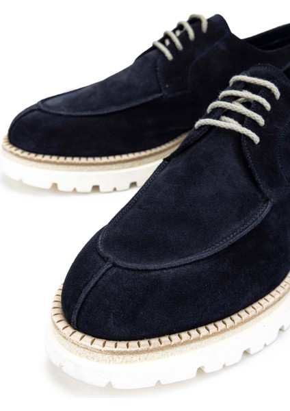 Erkek Hakiki Deri Lacivert Casual Ayakkabı 981 0128034 Erk Ayk Y24 Blu modelleri