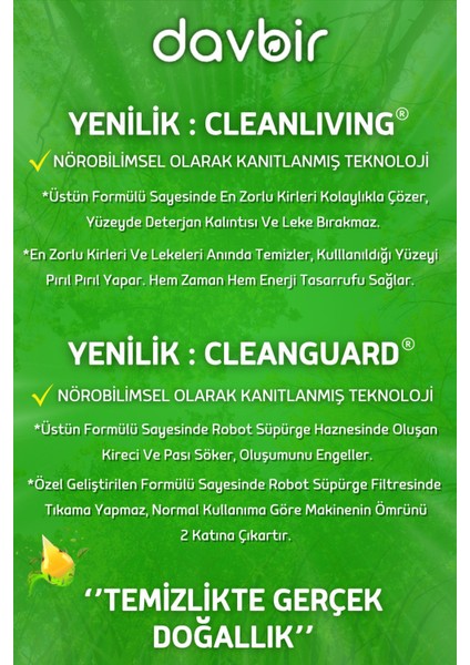 Temizlik Ferahlığı Kokulu Akıllı Robot Süpürge Deterjanı,Sprey Mop Deterjanı,Yüzey Temizleyici 550ml