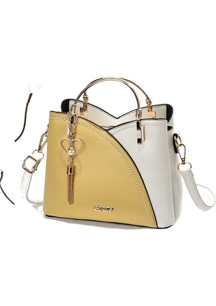 Taşınabilir Kontrast Renk Büyük Kapasiteli Omuz Messenger Çanta (Yurt Dışından)