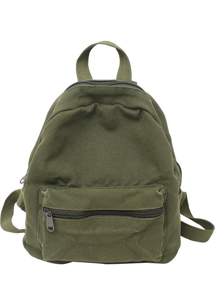 Düz Renk Vintage Kanvas Kadın Sırt Çantası (Yurt Dışından)