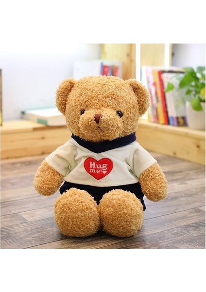 Ybltd 30 cm Hayvan Teddy Bear Doll Peluş Yama Ayı Peluş Oyuncak Çocuk Doğum Günü Noel Hediyesi U (Yurt Dışından)