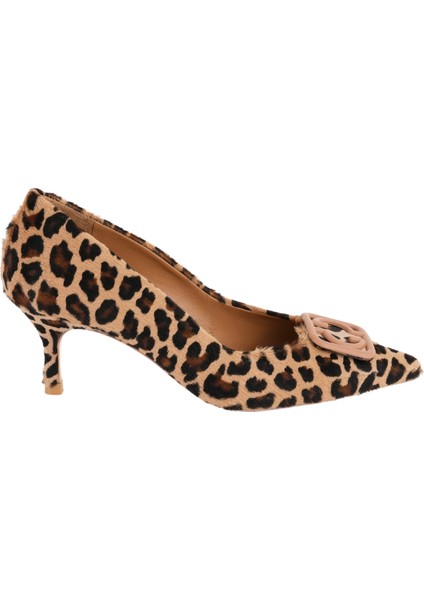 Leopar Desenli Topuklu Stiletto 9841 41 C553