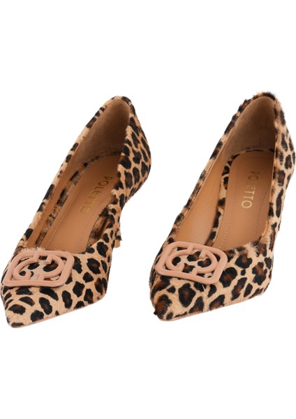 Leopar Desenli Topuklu Stiletto 9841 41 C553